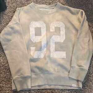 Abercrombie Kids Gray Sweatshirt with White '92' Print.